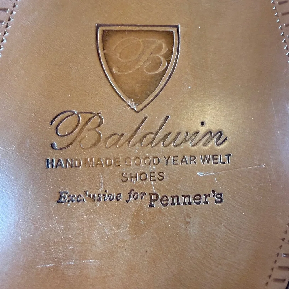 Baldwin Mens Black Patent Lizard Embossed Wingtip Oxford Dress Shoes Size‎ 12